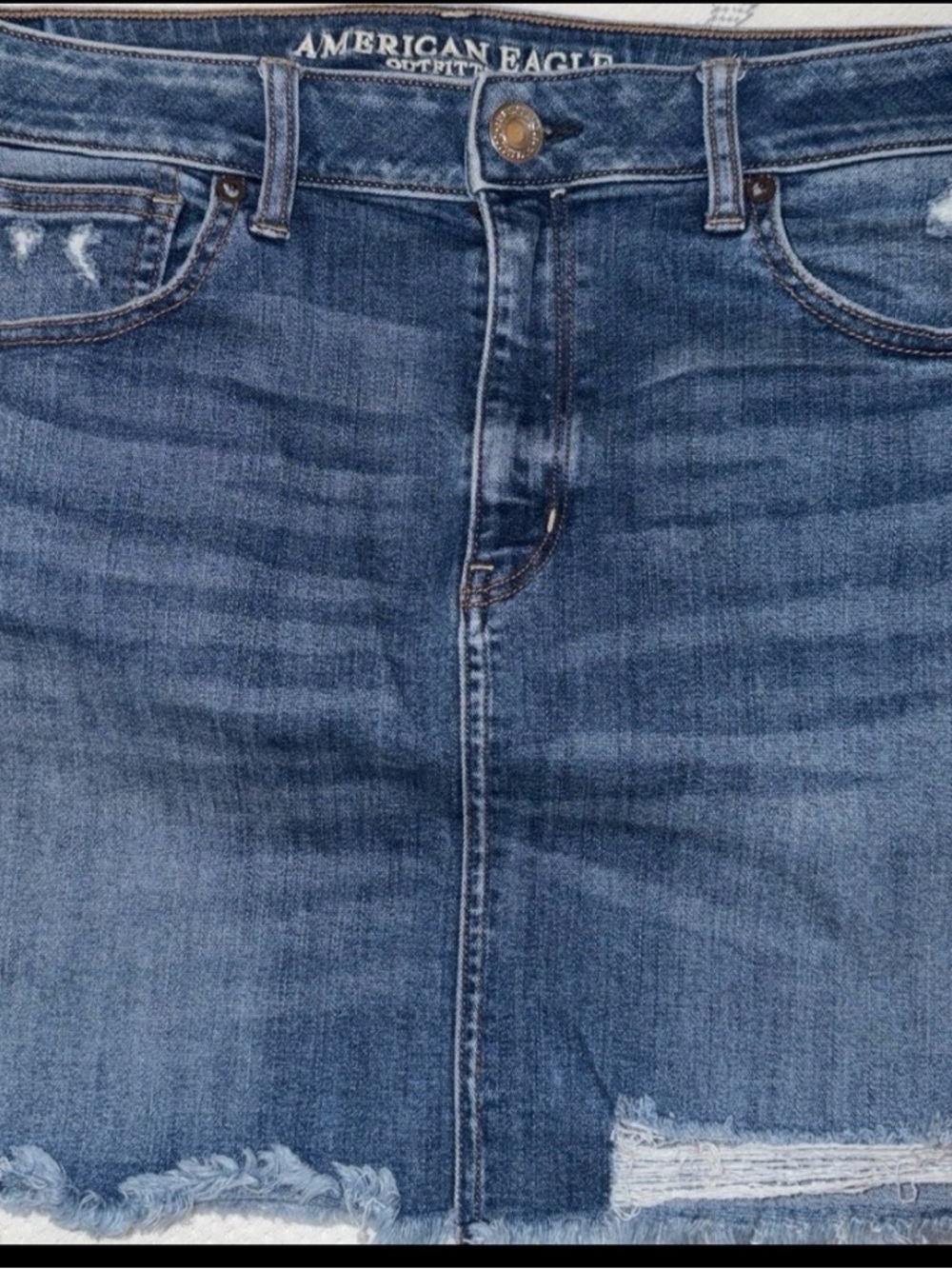 American Eagle Outfitters Distressed Denim Skirt